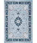 MODERN PERSIAN Area Rug Palmette Modern Persian Floral Blue/Navy 4 ft. x 6 ft. Area Rug