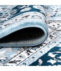 MODERN PERSIAN Area Rug Palmette Modern Persian Floral Blue/Navy 4 ft. x 6 ft. Area Rug