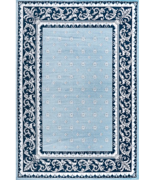 MODERN PERSIAN Area Rug Acanthus French Border Blue/Navy 4 ft. x 6 ft. Area Rug