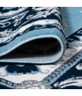 MODERN PERSIAN Area Rug Acanthus French Border Blue/Navy 4 ft. x 6 ft. Area Rug