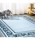 MODERN PERSIAN Area Rug Acanthus French Border Blue/Navy 4 ft. x 6 ft. Area Rug