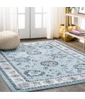 Cherie French Cottage Blue/Cream 4 ft. x 6 ft. Area Rug