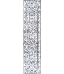 Jonathany Modern Persian MDP505B Gray/Cream Area Rug 2 ft. X 10 ft. Runner
