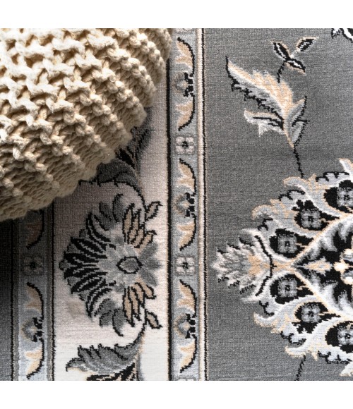 MODERN PERSIAN Area Rug Cherie French Cottage Gray/Cream 4 ft. x 6 ft. Area Rug