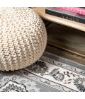 MODERN PERSIAN Area Rug Cherie French Cottage Gray/Cream 4 ft. x 6 ft. Area Rug
