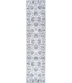 Jonathany Modern Persian MDP505C Light Gray/Cream Area Rug 2 ft. X 10 ft. Runner