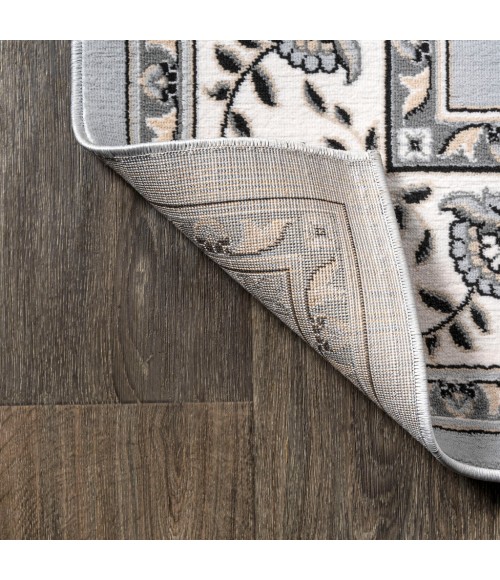 MODERN PERSIAN Area Rug Cherie French Cottage Light Gray/Cream 4 ft. x 6 ft. Area Rug
