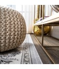 MODERN PERSIAN Area Rug Cherie French Cottage Light Gray/Cream 2 ft. x 10 ft. Runner Rug