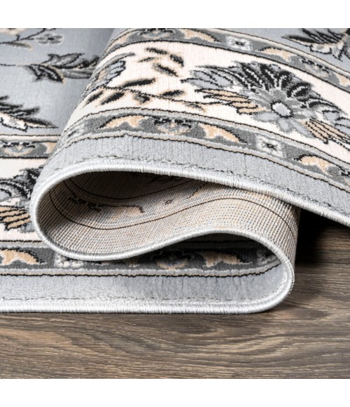 MODERN PERSIAN Area Rug Cherie French Cottage Light Gray/Cream 2 ft. x 10 ft. Runner Rug