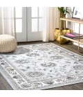 MODERN PERSIAN Area Rug Cherie French Cottage Light Gray/Cream 4 ft. x 6 ft. Area Rug