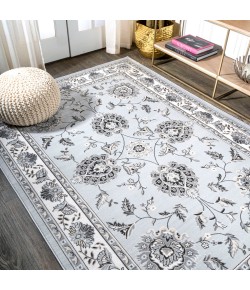 Jonathany Modern Persian MDP505C Light Gray/Cream Area Rug 5 ft. 3 in. X 7 ft. 6 in. Rectangle