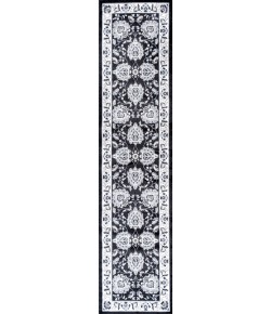 Jonathany Modern Persian MDP505D Black/Cream Area Rug 2 ft. X 8 ft. Runner