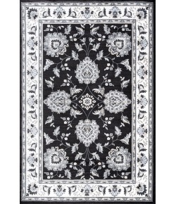 Jonathany Modern Persian MDP505D Black/Cream Area Rug 5 ft. 3 in. X 7 ft. 6 in. Rectangle