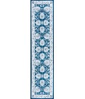 MODERN PERSIAN Area Rug Cherie French Cottage Navy/Ivory 2 ft. x 8 ft. Runner Rug