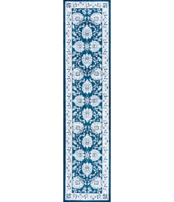 Jonathany Modern Persian MDP505E Navy/Ivory Area Rug 2 ft. X 10 ft. Runner