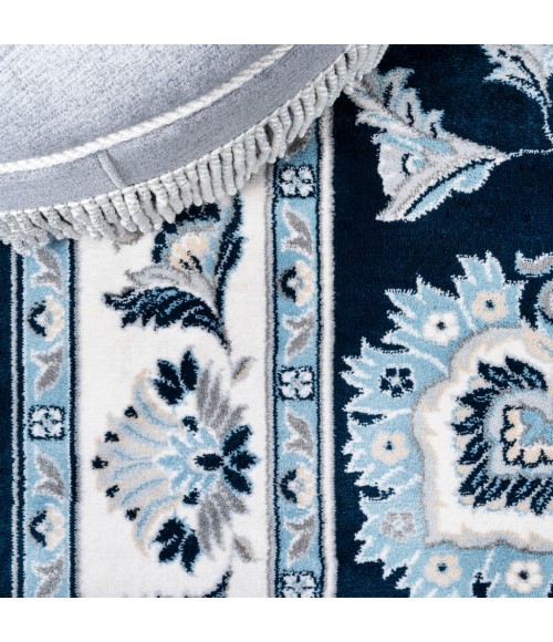 MODERN PERSIAN Area Rug Cherie French Cottage Navy/Ivory 4 ft. x 6 ft. Area Rug