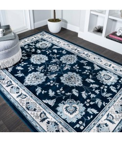 Jonathany Modern Persian MDP505E Navy/Ivory Area Rug 7 ft. 9 in. X 10 ft. Rectangle