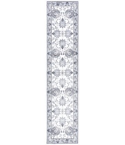 Jonathany Modern Persian MDP505F Cream/Light Gray Area Rug 2 ft. X 8 ft. Runner