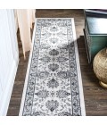 MODERN PERSIAN Area Rug Cherie French Cottage Cream/Light Gray 2 ft. x 8 ft. Runner Rug