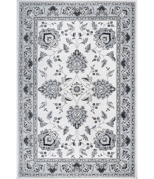 MODERN PERSIAN Area Rug Cherie French Cottage Cream/Light Gray 4 ft. x 6 ft. Area Rug