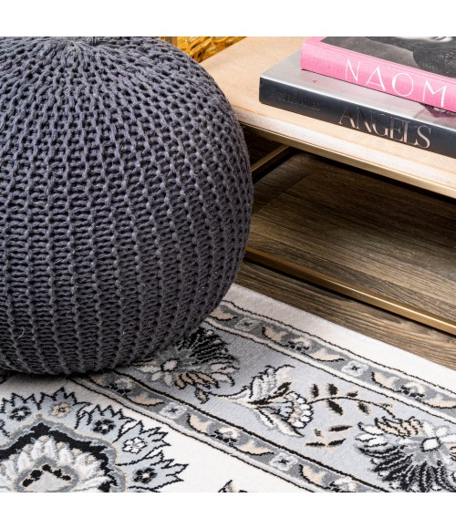 MODERN PERSIAN Area Rug Cherie French Cottage Cream/Light Gray 4 ft. x 6 ft. Area Rug