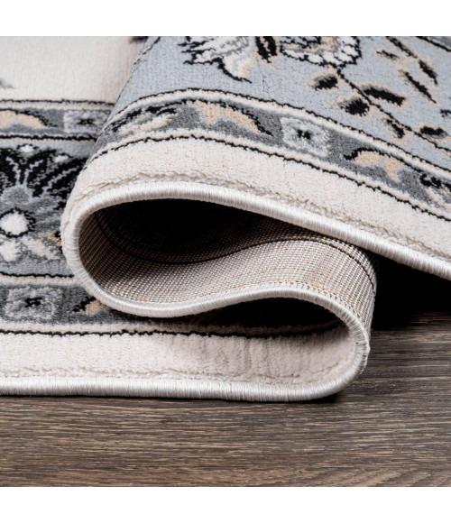MODERN PERSIAN Area Rug Cherie French Cottage Cream/Light Gray 2 ft. x 8 ft. Runner Rug
