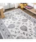 MODERN PERSIAN Area Rug Cherie French Cottage Cream/Light Gray 4 ft. x 6 ft. Area Rug