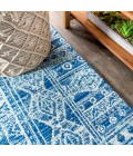 MOROCCAN HYPE Area Rug Modern Persian Boho Vintage Tribal Blue/Gray 8 ft. x 10 ft. Area Rug