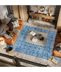 MOROCCAN HYPE Area Rug Modern Persian Boho Vintage Tribal Blue/Gray 8 ft. x 10 ft. Area Rug