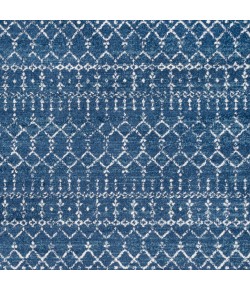 Jonathany Moroccan Hype MOH101A Blue/White Area Rug 5 ft. X 5 ft. Square
