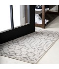 MOROCCAN HYPE Area Rug Moroccan HYPE Boho Vintage Diamond Cream/Gray 2 ft. x 3 ft. Area Rug