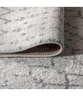 MOROCCAN HYPE Area Rug Moroccan HYPE Boho Vintage Diamond Cream/Gray 5 ft. x 8 ft. Oval Area Rug