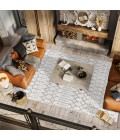 MOROCCAN HYPE Area Rug Moroccan HYPE Boho Vintage Diamond Cream/Gray 8 ft. x 10 ft. Area Rug