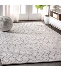 MOROCCAN HYPE Area Rug Moroccan HYPE Boho Vintage Diamond Cream/Gray 8 ft. x 10 ft. Area Rug