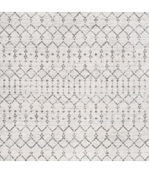 MOROCCAN HYPE Area Rug Moroccan HYPE Boho Vintage Diamond Cream/Gray 6' Square Area Rug