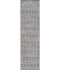Jonathany Moroccan Hype MOH101C Gray/Ivory Area Rug 2 ft. 3 in. X 10 ft. Runner