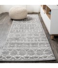 MOROCCAN HYPE Area Rug Moroccan HYPE Boho Vintage Diamond Gray/Ivory 2 ft. x 10 ft. Runner Rug