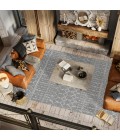 MOROCCAN HYPE Area Rug Moroccan HYPE Boho Vintage Diamond Gray/Ivory 8 ft. x 10 ft. Area Rug