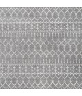 MOROCCAN HYPE Area Rug Moroccan HYPE Boho Vintage Diamond Gray/Ivory 5' Square Area Rug