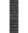 MOROCCAN HYPE Area Rug Moroccan HYPE Boho Vintage Diamond Black/Ivory 2 ft. x 10 ft. Runner Rug