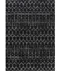 MOROCCAN HYPE Area Rug Moroccan HYPE Boho Vintage Diamond Black/Ivory 8 ft. x 10 ft. Area Rug