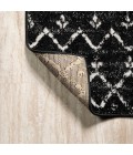 MOROCCAN HYPE Area Rug Moroccan HYPE Boho Vintage Diamond Black/Ivory 8 ft. x 10 ft. Area Rug