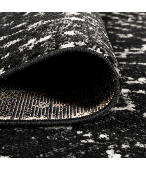 MOROCCAN HYPE Area Rug Moroccan HYPE Boho Vintage Diamond Black/Ivory 2 ft. x 10 ft. Runner Rug