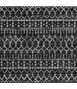 Jonathany Moroccan Hype MOH101D Black/Ivory Area Rug 5 ft. X 5 ft. Square