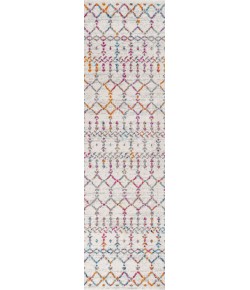 Jonathany Moroccan Hype MOH101E Ivory/Multi Area Rug 2 ft. 3 in. X 10 ft. Runner