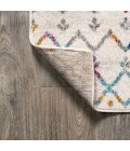 Moroccan HYPE Boho Vintage Diamond Ivory/Multi 3 ft. x 5 ft. Area Rug