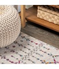 Moroccan HYPE Boho Vintage Diamond Ivory/Multi 3 ft. x 5 ft. Area Rug