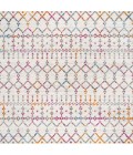 MOROCCAN HYPE Area Rug Moroccan HYPE Boho Vintage Diamond Ivory/Multi 5' Square Area Rug
