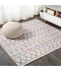 MOROCCAN HYPE Area Rug Moroccan HYPE Boho Vintage Diamond Ivory/Multi 5' Square Area Rug