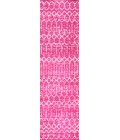 MOROCCAN HYPE Area Rug Moroccan HYPE Boho Vintage Diamond Fuchsia/Ivory 2 ft. x 8 ft. Runner Rug